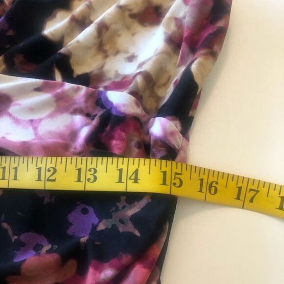 Lauren Ralph Lauren V Neck Empire Waist Floral Sheath Dress Career, Wedding Gues - Picture 14 of 16